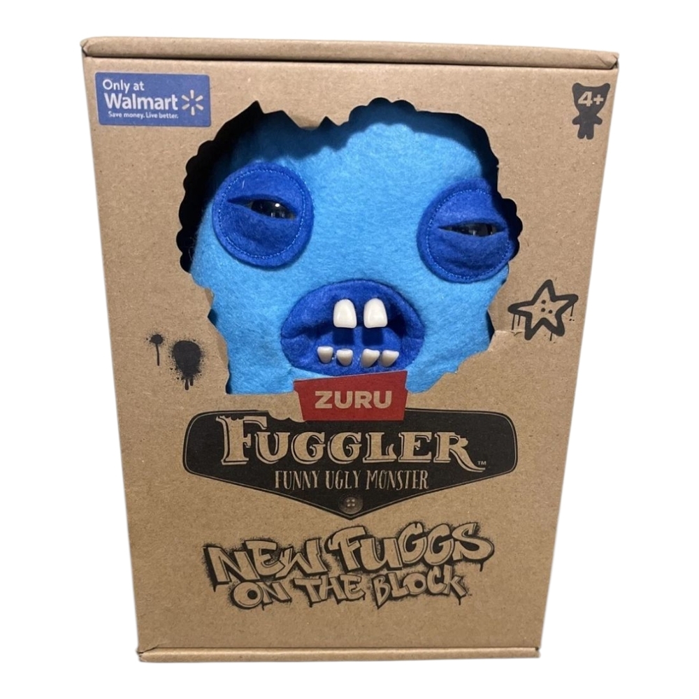 Fuggler Funny Ugly Monster New Fuggs‎ On The Block Plush Toy Blue